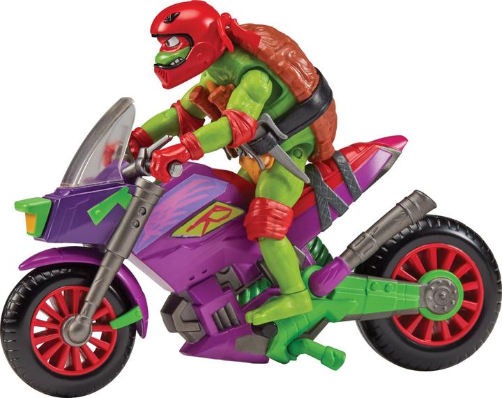 Actual product image Playmates Tales of Teenage Mutant Ninja Turtles: Purple Dragon Cycle with Raphael
