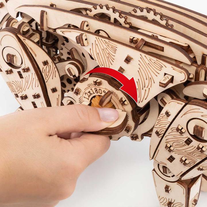 Image du produit Eco Wood Art Kit de maquette 3D en bois - Chat brun