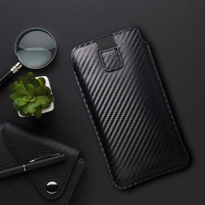 Produktbild Forcell Back panel cover OEM POCKET Carbon Universal Case - Size 02 - for IPHONE IPHONE 5 / 5S / 5SE / 5C (Apple iPhone 5)