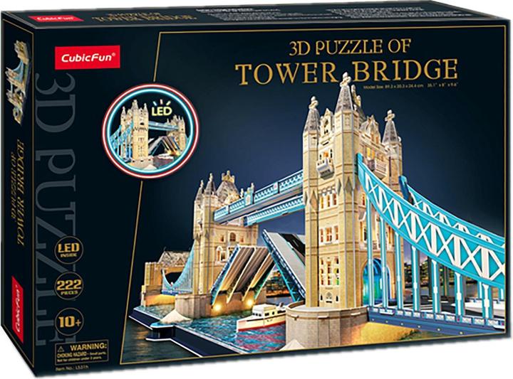 Actual product image Van der Meulen 3d Puzzle Tower Bridge LED (222 pieces)
