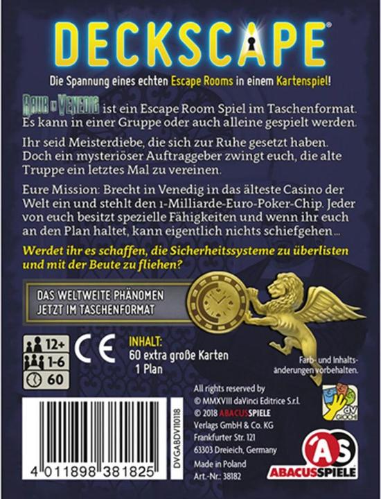 Produktbild Abacus Deckscape Raub in Venedig (Deutsch)