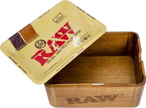 RAW Cache Box Mini bac de mélange avec compartiment de rangement