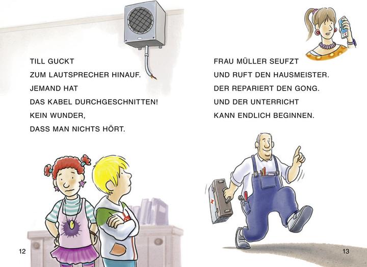Actual product image Duden Leseprofi – GROSSBUCHSTABEN: DAS GESPENST IM KLASSENZIMMER, Erstes Lesen (German, Alexandra Fischer-Hunold, Markus Grolik, 2024)