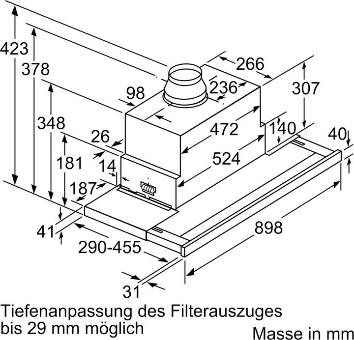 Actual product image Siemens LI99SA684 (Substructure hood, Hut ventilator)