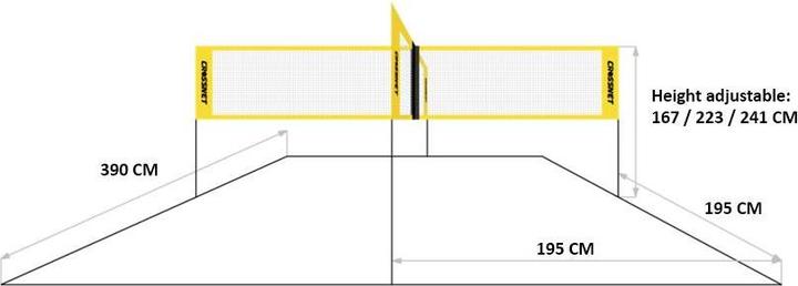 Actual product image Crossnet Volleyball
