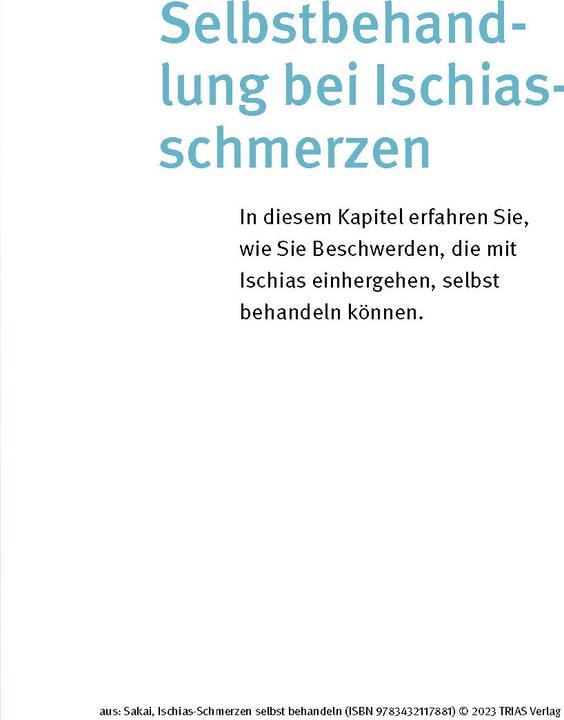 Produktbild Ischias-Schmerzen selbst behandeln (Deutsch, Shintaro Sakai, Birgit Quitterer, 2023)