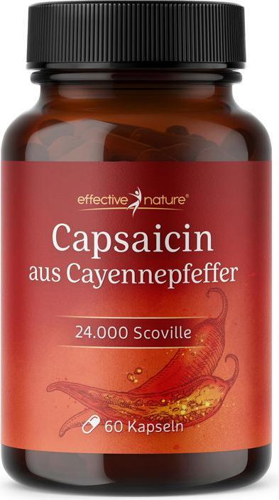 Produktbild Effective Nature Capsaicin aus Cayennepfeffer (60 Stück, Kapseln)