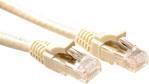 Actual product image Ivory 1 meter U/UTP CAT5E patch cable component level with RJ45 connectors (U/UTP, CAT5e, 1 m)