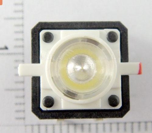 Actual product image Play-Zone Circuit board switch 12 x 12 X 7 mm with LED White