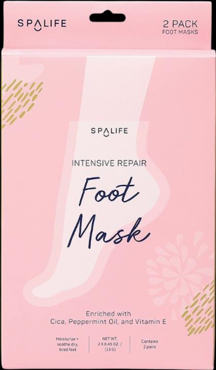 Actual product image SpaLife Intensive Regenerating Foot Mask Cica Peppermint Oil Vitamin E (Foot mask)