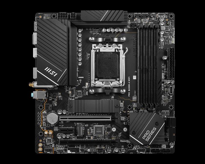 Actual product image MSI Pro B650M-A WIFI (AM5, AMD B650, mATX)