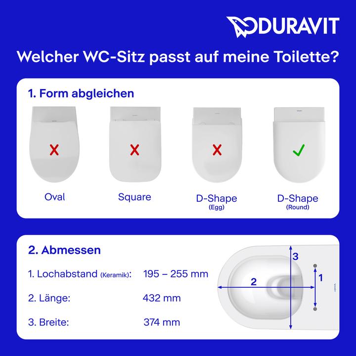 Immagine prodotto Duravit Assortimento di sedili per WC universali Sedile per WC