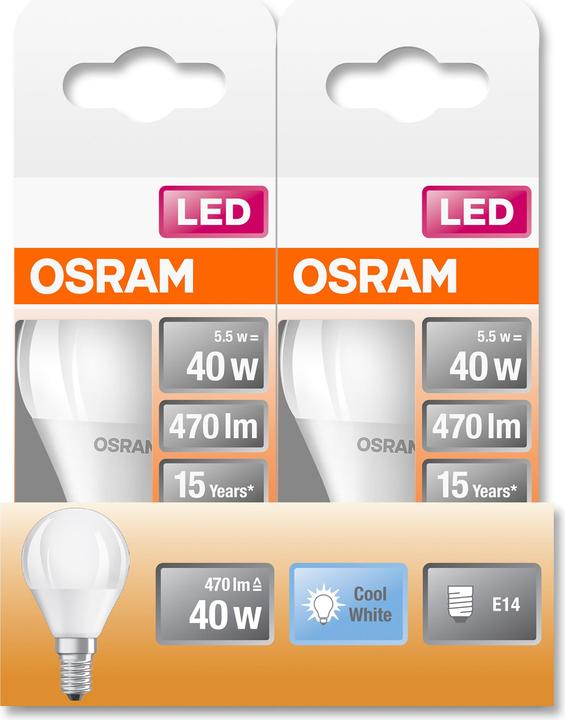 Produktbild Osram Led Star Classic P (E14, 40 W, 470 lm, 1 x, F)