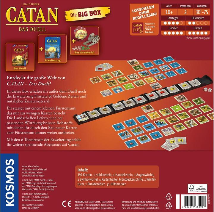 Actual product image Kosmos KOO Catan - The Duel - Big Box 682057 (German)