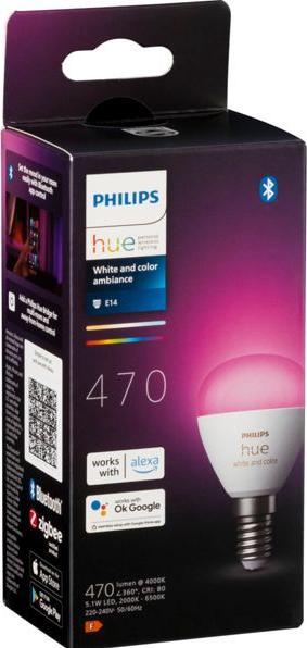 Actual product image Philips Hue White & Color Ambiance Chandelier (E14, 18360000 W, 470 lm, 1 x, F)