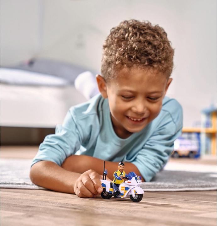 Actual product image Simba Sam police motorcycle with figure