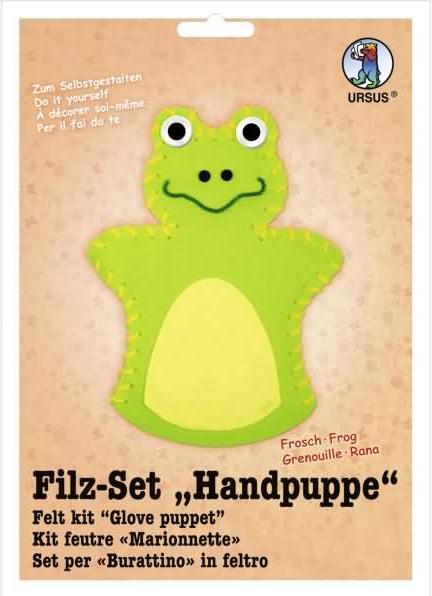 Ursus Filz-Set Handpuppe Frosch