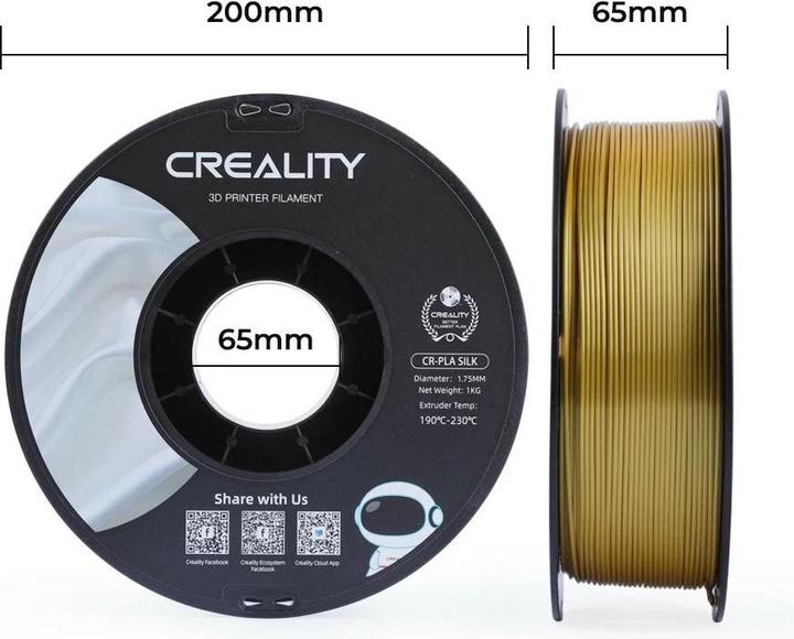 Image du produit Creality Silk Gold (PLA, 1.75 mm, 1000 g, Or)