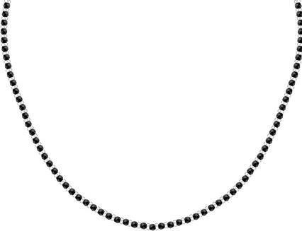 Actual product image Morellato Stylish menÌs necklace with black beads Pietre S1728