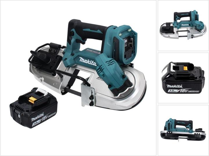 Produktbild Makita DPB 183 F1 Akku Bandsäge 18 V 66 mm Brushless + 1x Akku 3,0 Ah - ohne Ladegerät