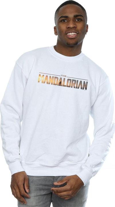 Actual product image Star Wars Mens The Mandalorian Series Logo Sweatshirt (L)