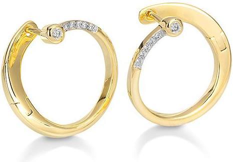 Actual product image Breuning EAR CUTLERY - BRILL. 0,125 Ct. H/si (750/18 K Gold)