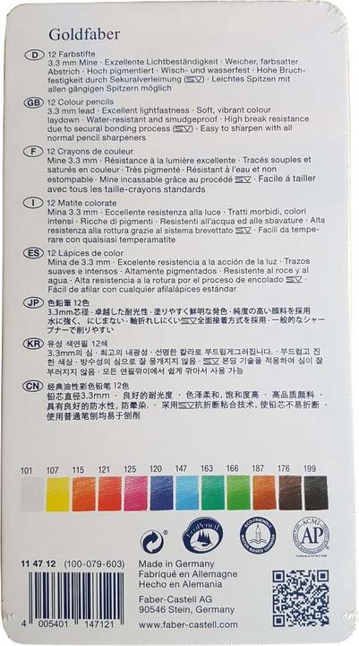 Produktbild Faber-Castell Goldfaber (Mehrfarbig, 12 x)