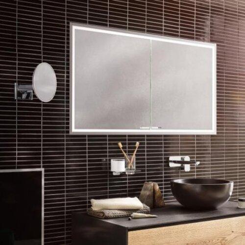 Actual product image Emco asis prestige 2 Illuminated mirror cabinet, flush-mounted model, 1015mm, wide door right