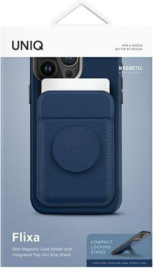 Produktbild Uniq Flixa magnetyczny portfel na karty z podpórką granatowy/navy blue