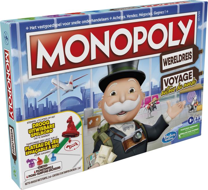 Image du produit Hasbro Gaming Monopoly Wereldreis (Français, Néerlandais)