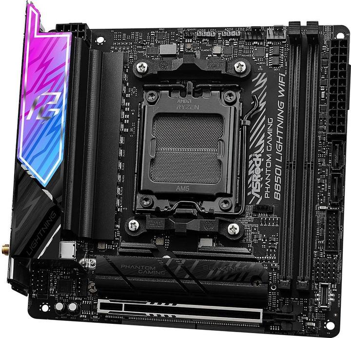 AsRock Phantom Gaming B850I Lightning WiFi (AM5, AMD B850, Mini-ITX)
