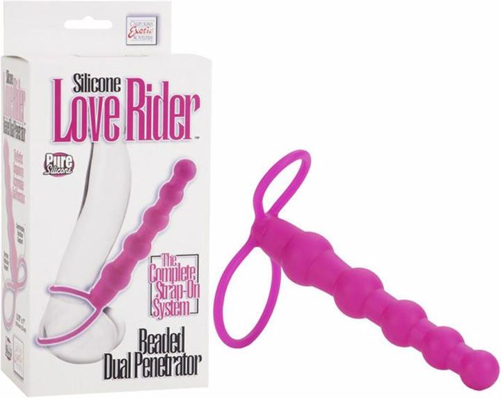 Immagine prodotto CalExotics Love Rider Silicone perline doppio penetratore Strap On