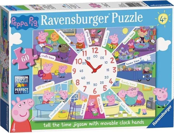 Ravensburger Pepin Schwein-Puzzle mit Uhr 60 Teile (60 Teile)