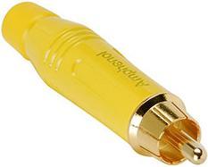 Image du produit Amphenol Connecteur RCA mâle en jaune