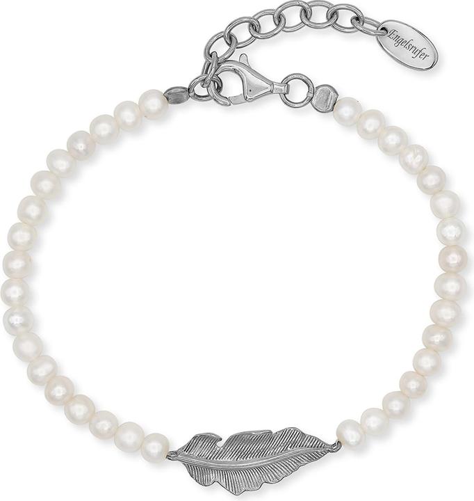 Produktbild Engelsrufer Armband Glory Feder (21 cm, 925er Silber, Perle)