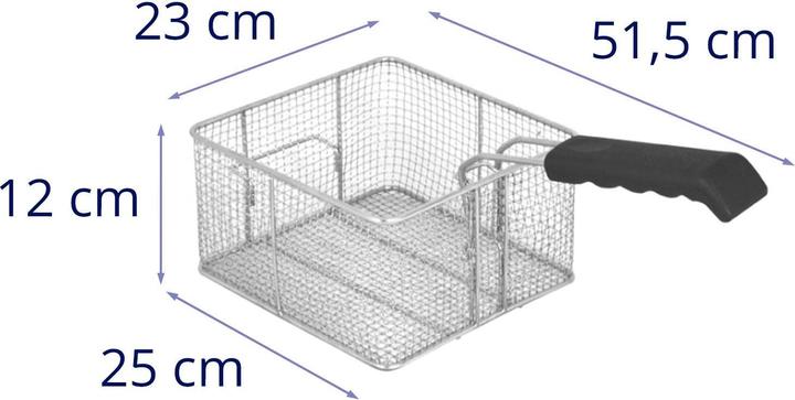 Produktbild Royal Catering Frittierkorb Fritteusenkorb Für 16 L Fritteusen 25 X 23 X 12 cm