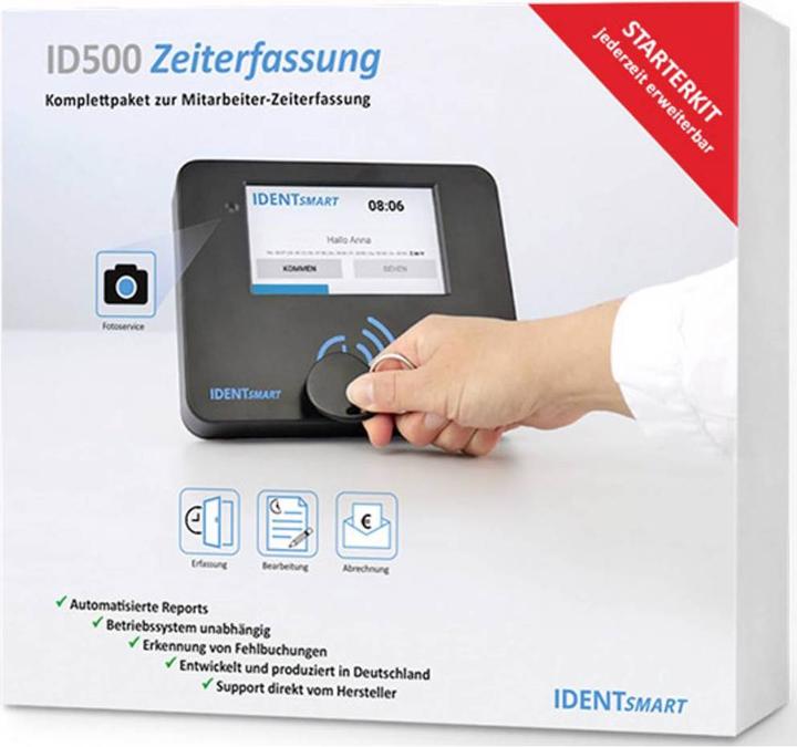 Produktbild IDENTsmart Zeiterfassung Starter Kit ID500 (inkl. 25x RFID Card)