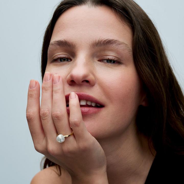 Image du produit Pandora Bague baroque traitée en perle de culture d'eau douce (54)