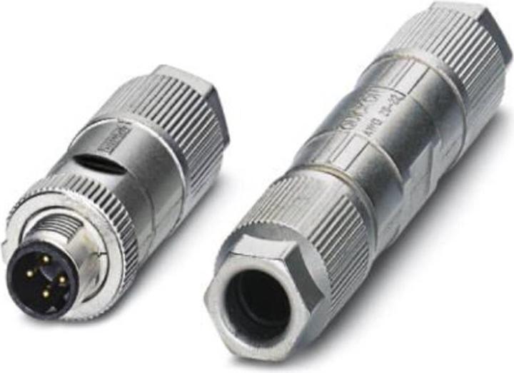 Produktbild Phoenix Contact Phoenix 1411068. Stecker: M12, Farbe des Produkts: Silber, Material: Zink. Gewicht: 39 g, Äußeres