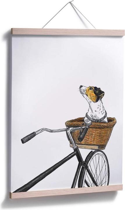 Produktbild Trenddeko Hund im Korb (100 x 120 cm)
