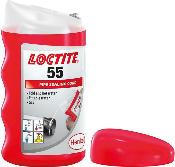 Image du produit Loctite 55 Fil d'étanchéité fileté Couleur We (0.13 kg, Blanc, 160 ml)