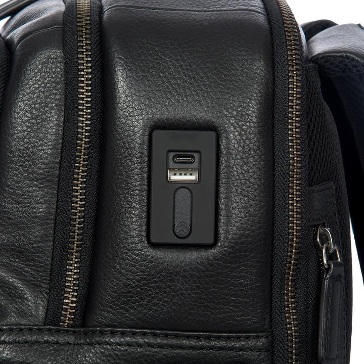 Actual product image Brics Torino backpack leather 44 cm laptop compartment (21 l)