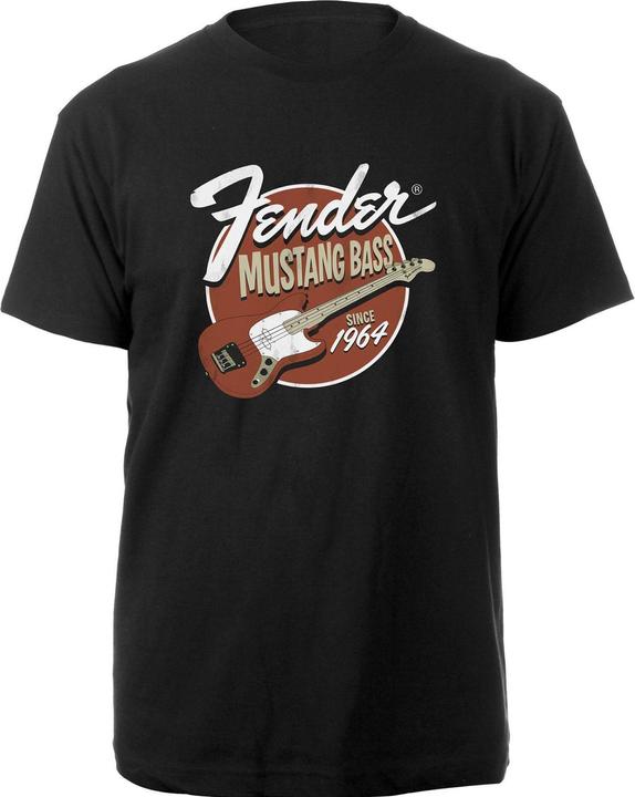 Fender Unisex Adult Mustang Bass Cotton T-Shirt (XXL)