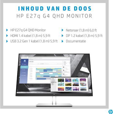Actual product image HP E27Q G4 (2560 x 1440 pixels, 27")