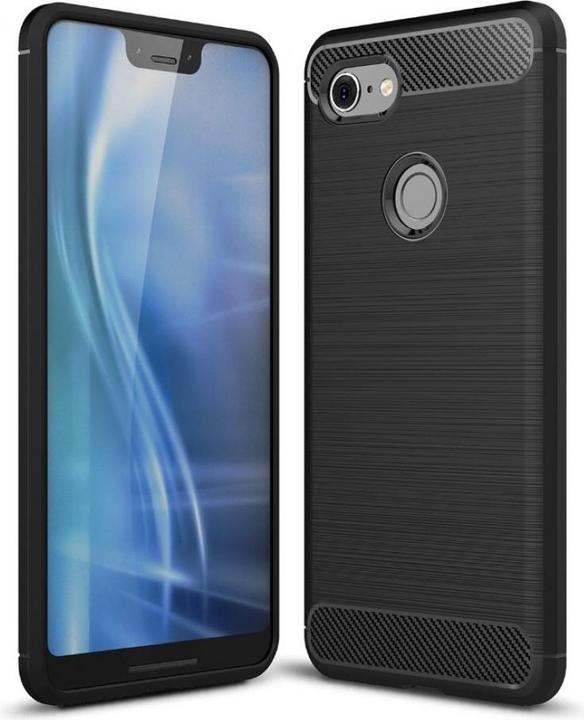 Actual product image Screenguard Google Pixel 3 Cover Carbon Brushed Soft TPU (Google Pixel 3)