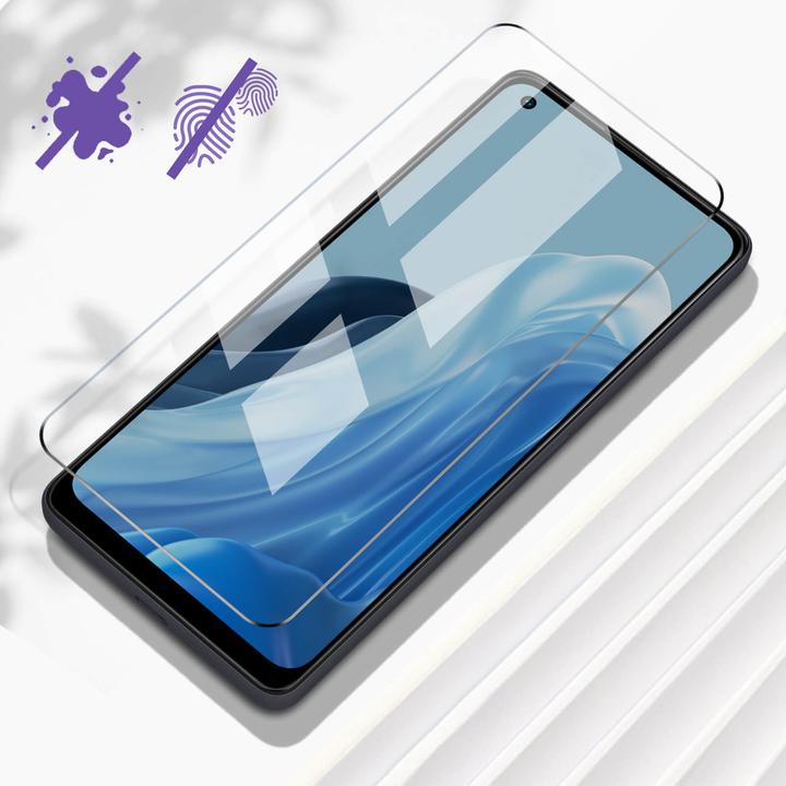 Actual product image Avizar 9H hardness glass screen protector film (1 Piece, Oppo Reno8 Lite)