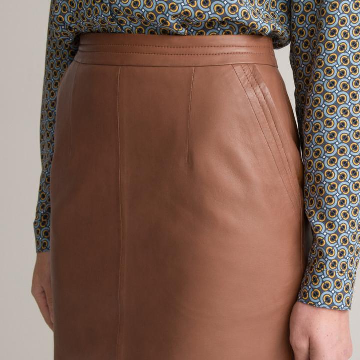 Actual product image Anne Weyburn Leather skirt (36)