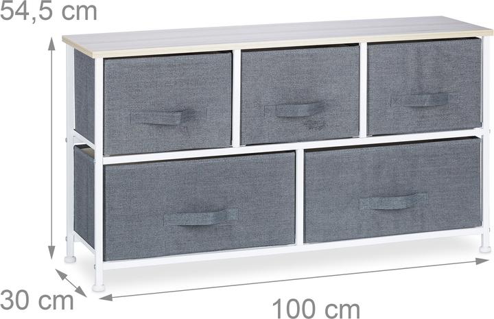 Image du produit Relaxdays Système d?étagère avec tiroirs