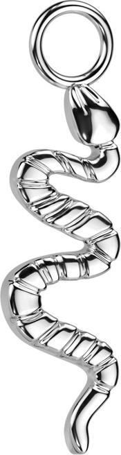 Actual product image Star Piercing Pendant silver snake (without brass, Titanium G23)
