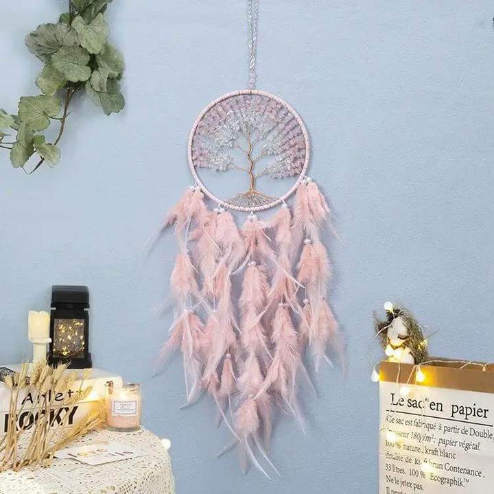 Immagine prodotto Cover-Discount Acchiappasogni XXL Albero della Vita rosa (60 x 16 cm)